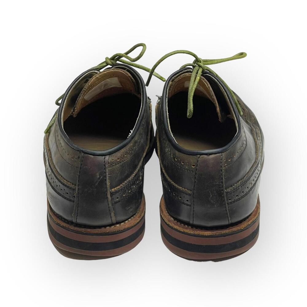 Scoop NYC x Walk Over 𖤐 Oxford Brogues Wingtips 𖤐 Olive Green 𖤐 9.5 𖤐 GQ Mag - Picture 4 of 16